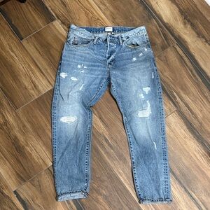 Todd Snyder Relaxed Distressed Denim Jeans
